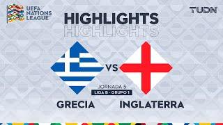 HIGHLIGHTS - Grecia vs Inglaterra | UEFA Nations League 2024 | TUDN