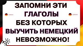 ЗАПОМНИ ЭТИ ВАЖНЕЙШИЕ ГЛАГОЛЫ И ТЫ БЫСТРО ЗАГОВОРИШЬ НА НЕМЕЦКОМ С НУЛЯ | Немецкий для начинающих