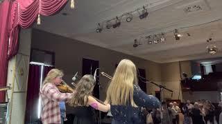 Rubber Dolly - Kaylee Johnson’s fiddle students at Dauphin’s old time dance