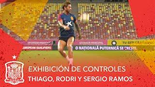 Espectacular exhibición de controles a cargo de Thiago Alcántara, Rodri y Sergio Ramos