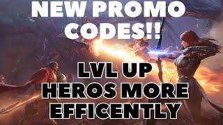 3 New codes and Tips on leveling up Hero's!! [Watcher of Realms]