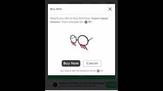 Buying Super Happy Glasses | Roblox