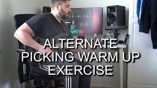 Alternate picking warm up exercise