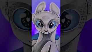 LIGHT FURY from How To Train Your Dragon Creative Illusion Makeup Art - Kingmilylocks