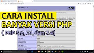 Cara Install Banyak Versi PHP dalam Xampp (PHP 5.6, 7.1, dan 7.4)