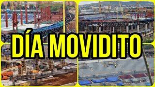 OBRAS CAMP NOU (18 de Noviembre)️Mucho movimiento  en todas las zonas