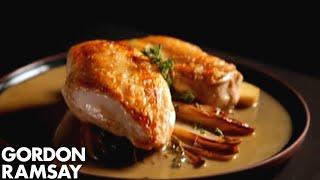 Chicken Breast and Sautéed Chicory in Marsala Sauce | Gordon Ramsay