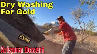 Finding Gold - Arizona Desert - Dry Washing for Gold - How To