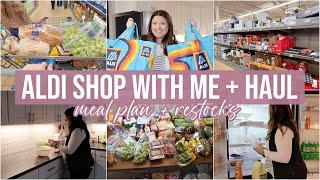 ALDI SHOP WITH ME + GROCERY HAUL | MEAL PLAN + RESTOCK WITH ME | WHAT'S NEW AT ALDI