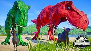 Tirex vs Spinosaurus, Ultimasaurus, Indoraptor, Trex Dinosaurs Fighting  Jurassic World Evolution