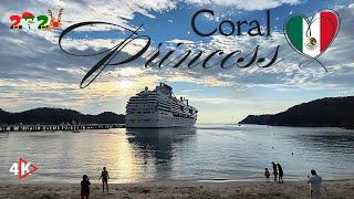 Christmas Eve Coral Princess Docking Bahia Santa Cruz #024 #mexico