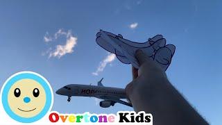 Five Little Airplanes | Overtone Kids Nursery Rhyme and Baby Song