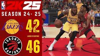 LOS ANGELES LAKERS vs TORONTO RAPTORS || SEASON 2025-2025 || NBA 2K25