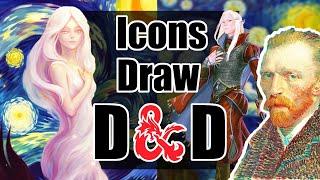 Iconic Artists Draw Dungeons and Dragons - Astral Elves - Midjourney Art