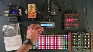 Drone stuff with Doepfer Dark Energy, Audiothingies MicroMonsta, OXI Instruments One and Effects