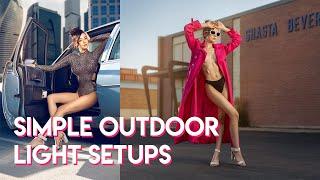 Outdoor photography light setups