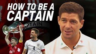 Steven Gerrard Reveals The Secret To Being A Captain