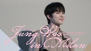 알차게 보낸 쩡아지의 나날들︎𓂃࣪˖ JUNGWOO in Milan | TOD’S Spring-Summer 2025 Women’s Fashion Show