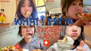 Switzerland Vlog w besties￼￼瑞士￼￼vlog | what I eat in Zurich, fondue, pizza, Korea food, wieiad