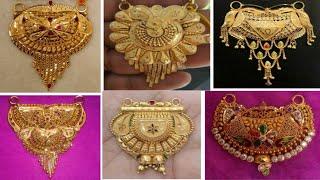 Trendy Gold Mangalsutra Pendant Design 2022/Gold pendant for mangalsutra