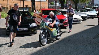 Honda RC163 250ccm Start Up & Sound with Harry Mieth | Honda 60 Jahre Frankfurt Klassikstadt