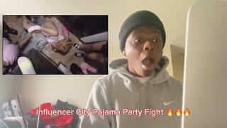 NIA AND NETTE GOT ACTIVE  Influencer City Pajama Party Fight/Tre Reacts