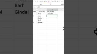 #excelfunctions Use the function CONCAT to join 2 or more text strings into one #exceltips