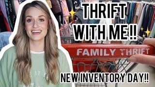 Thrift With Me at 7AM on New Inventory Day for Items to Resell on Poshmark for a GREAT Profit!! $$
