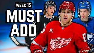 Week 15 Fantasy Hockey Waiver Wire Guide!