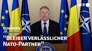 Iohannis: "Rumänien bleibt zuverlässiger Verbündeter der Nato" | AFP