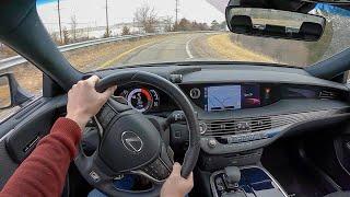 2020 Lexus LS 500 F Sport AWD - POV Test Drive (Binaural Audio)