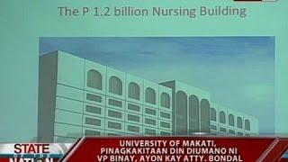 University of Makati, pinagkakitaan din diumano ni VP Binay, ayon kay Atty. Bondal