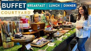 5 star BUFFET food in hotel Courtyard by Marriott Agra | Unlimited Buffet Dinner, Lunch, Breakfast