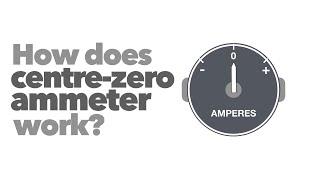 Centre-zero ammeter. How does it work?