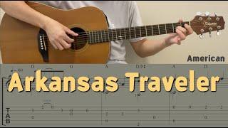 Arkansas Traveler / American folk song (Guitar) [Notation + TAB]