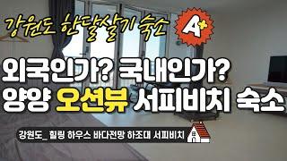 강원도 #한달살기 숙소_힐링하우스 바다전망 하조대 서피비치