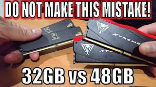 32GB vs 48GB DDR5 - Does More RAM Boost Gaming Performance in 2024? 23 Games Tested 1080P, 1440P, 4K