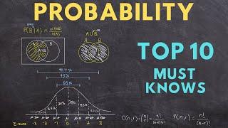 Probability Top 10 Must Knows (ultimate study guide)