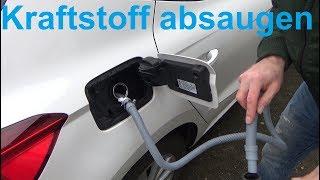 Benzin oder Diesel aus Auto absaugen ohne ein Schluck zu trinken saugen pumpen