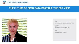 The EDP View on the Future of Open Data Portals