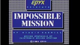 1984 Epyx "Impossible Mission" Commdore 64 Video Game Peek!