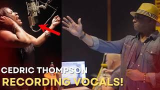 RAW UNCUT Studio BTS Footage Of Cedric Thompson Recording Vocals! Feat. Tiffany Sheree!