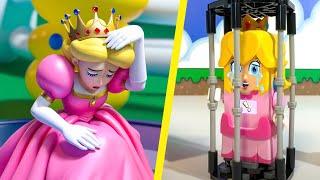 LEGO vs ORIGINAL! Lego Mario enters Party Jamboree to help Peach! Mario Story