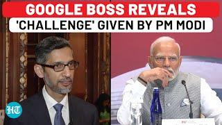 Sundar Pichai Reveals 'Challenge' Given By PM Modi During USA Tech Meet | Google | AI | India