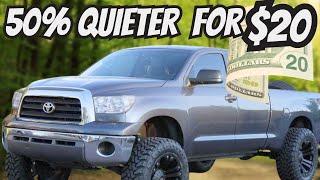 5 Ways to Make a Car QUIETER for $20!