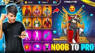 Free Fire Noob POORId To Pro RICH Id In 10Mins Bought All Items From New Event -Garena Free Fire