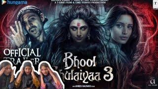 Pakistani Girls Reacting on “Bhool Bhulaiyaa3” Official Trailer || Ft.CrazyHum