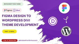 Figma to WordPress Divi Theme Development | Divi | Restaurant Food Theme | Menu Part - 6