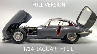 JAGUAR E-TYPE  1/24 HELLER Model car build [Full version]