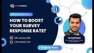 How to Boost your Survey Response Rate?